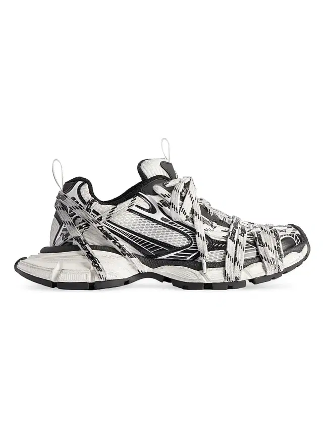 Balenciaga Women's 3XL Extreme Laces Logo Sneakers - White Multicolor