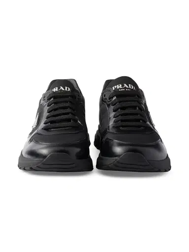Prada Men's Prax Re-Nylon and Leather Sneakers - Black - Size 12.5 | Thumbnail 2 Prada Men's Prax Re-Nylon and Leather Sneakers - Black - Size 12.5 | Thumbnail 2