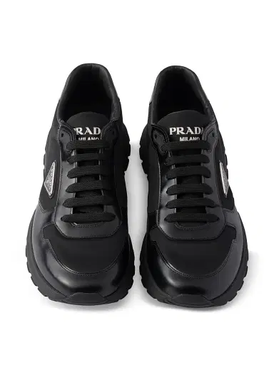 Prada Men's Prax Re-Nylon and Leather Sneakers - Black - Size 12.5 | Thumbnail 4 Prada Men's Prax Re-Nylon and Leather Sneakers - Black - Size 12.5 | Thumbnail 4