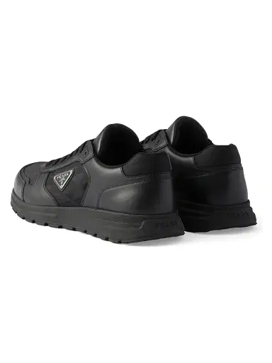 Prada Men's Prax 2.0 Re-Nylon and Leather Sneakers - Black - Size 13 | Thumbnail 3