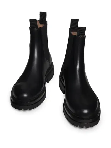 Gianvito Rossi Men's Chester Leather Chelsea Boots - Black - Size 10.5 | Thumbnail 4