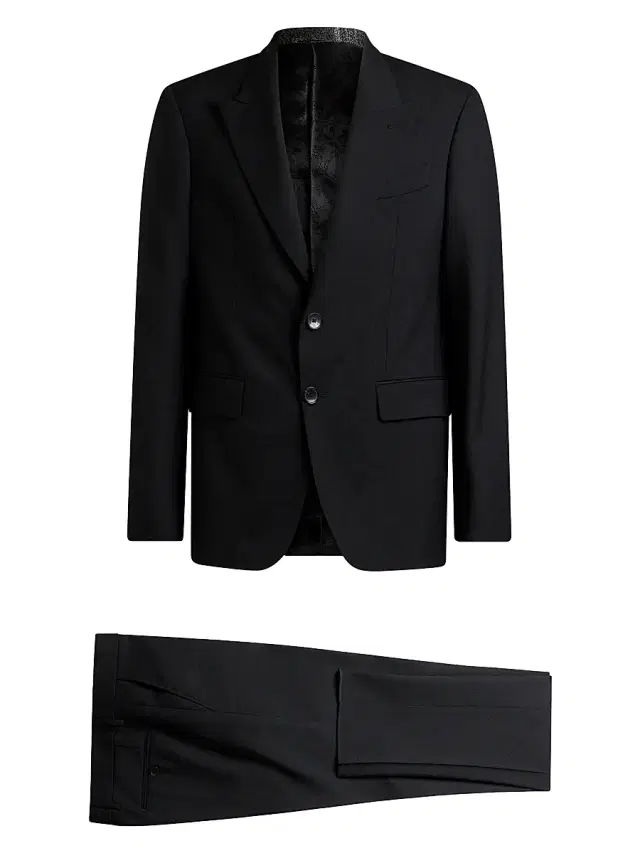 Etro Men's Wool Single-Breasted Tuxedo - Black