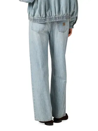 Miu Miu Women's Chambray Jeans - Blue - Size 27 | Thumbnail 3 Miu Miu Women's Chambray Jeans - Blue - Size 27 | Thumbnail 3