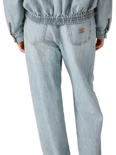 Miu Miu Women's Chambray Jeans - Blue - Size 27 | Thumbnail 4 Miu Miu Women's Chambray Jeans - Blue - Size 27 | Thumbnail 4
