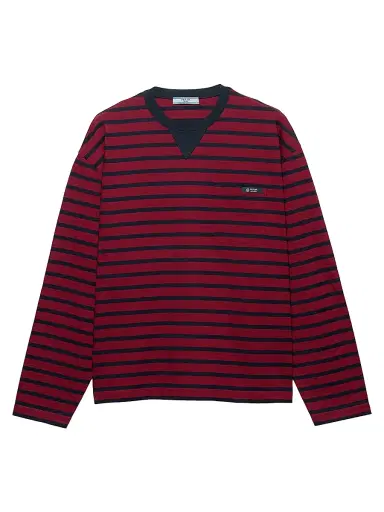Prada Women's Long-Sleeved Striped Jersey T-Shirt | Thumbnail 1 Prada Women's Long-Sleeved Striped Jersey T-Shirt | Thumbnail 1