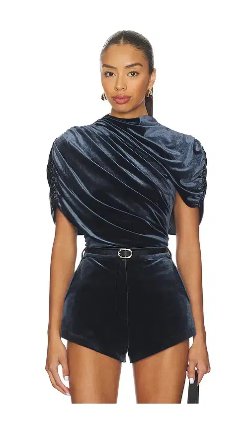 Amanda Uprichard x REVOLVE Evianna Velvet Top