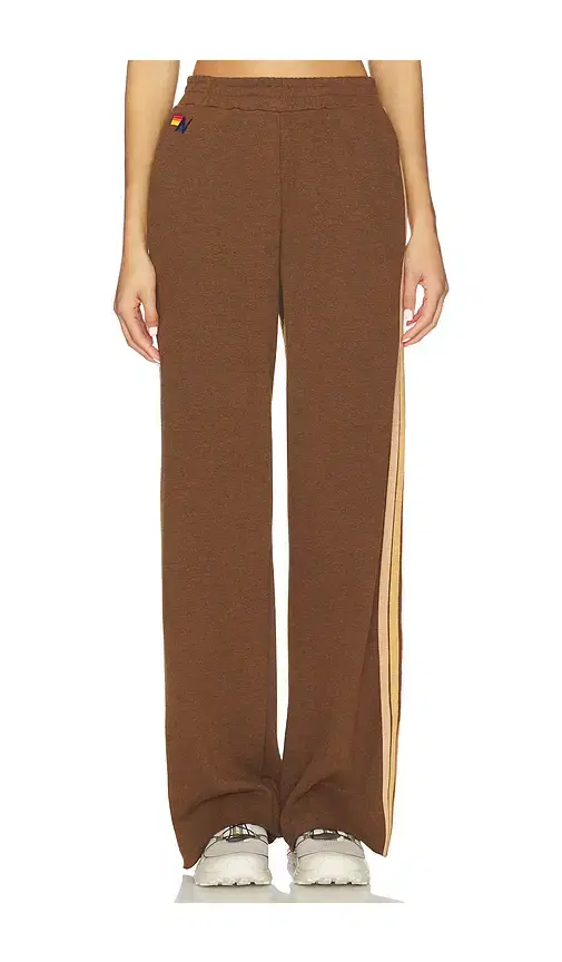 5 Stripe Wide Leg Pocket Sweatpant