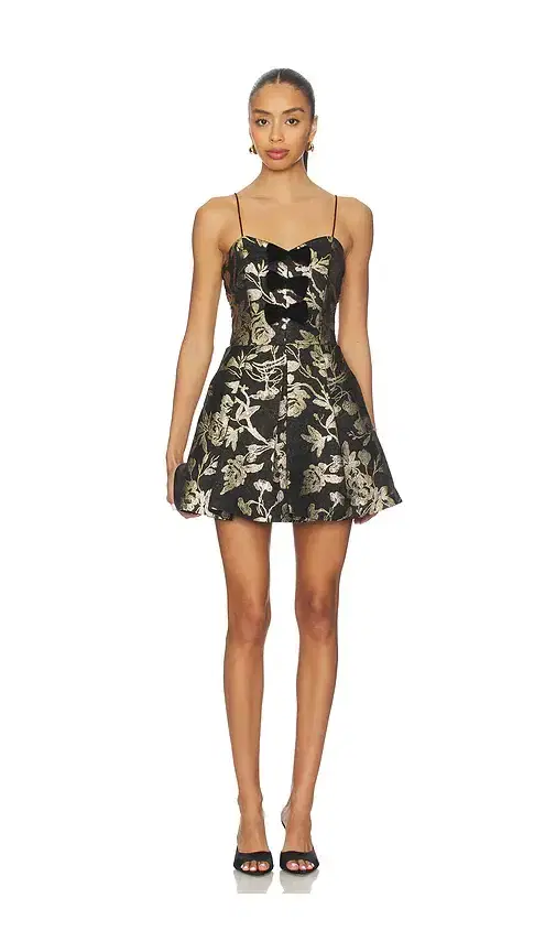 Alice + Olivia Alice + Olivia Daniela Bow Structured Mini Dress