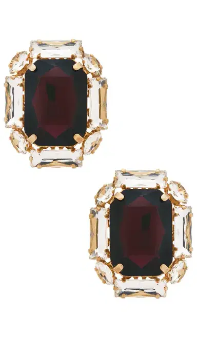 Anton Heunis Omega Clasp Square Stud | Thumbnail 1 Anton Heunis Omega Clasp Square Stud | Thumbnail 1