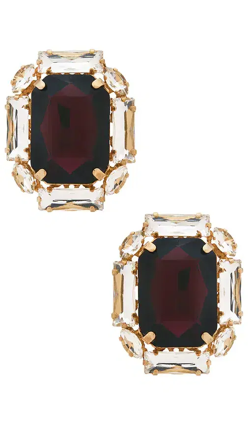 Anton Heunis Omega Clasp Square Stud