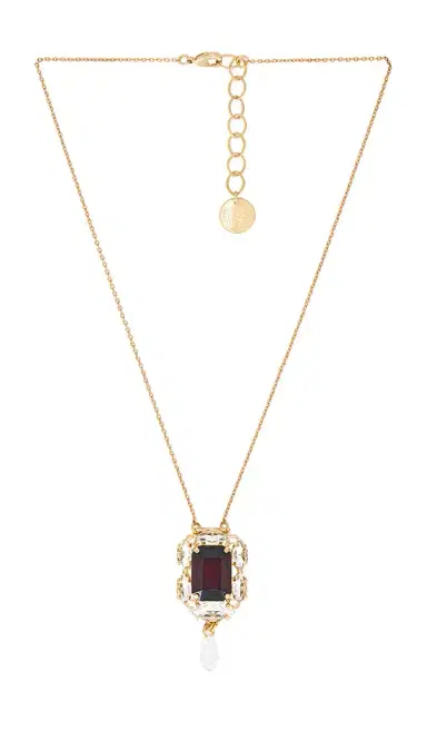 Anton Heunis Small Square Pendant With Drop Necklace | Thumbnail 1 Anton Heunis Small Square Pendant With Drop Necklace | Thumbnail 1