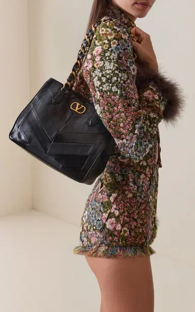 Valentino Garavani Jean Small Leather Shoulder Bag | Thumbnail 2 Valentino Garavani Jean Small Leather Shoulder Bag | Thumbnail 2