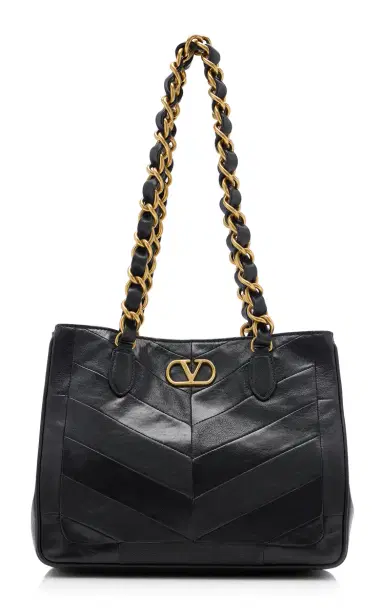 Valentino Garavani Jean Small Leather Shoulder Bag | Thumbnail 1 Valentino Garavani Jean Small Leather Shoulder Bag | Thumbnail 1
