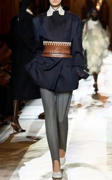 Dries Van Noten Pandora Stirrup Merino Stretch-Wool Pants | Thumbnail 2