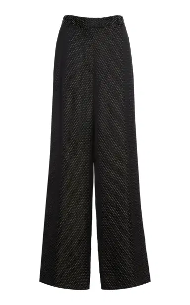 Dries Van Noten Penn Diamond-Motif Jacquard Wide-Leg Pants | Thumbnail 1