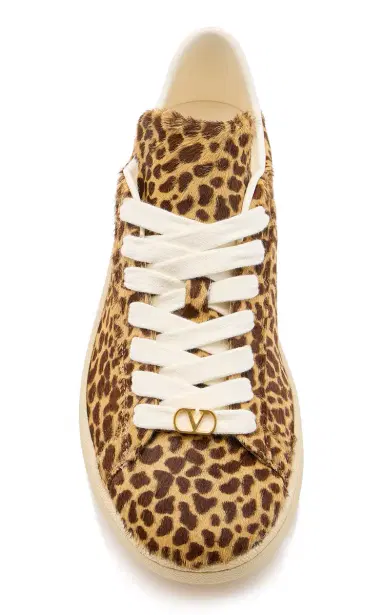 Valentino Garavani Royco Animal-Print Calf-Hair Sneakers | Thumbnail 3 Valentino Garavani Royco Animal-Print Calf-Hair Sneakers | Thumbnail 3