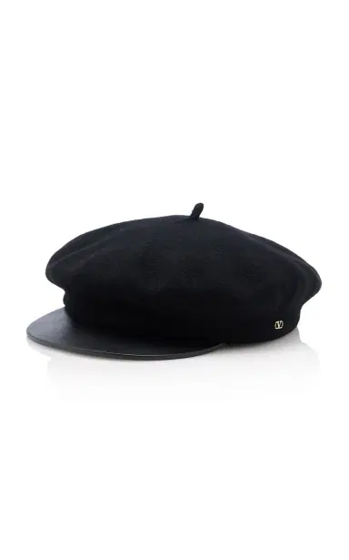 Valentino Garavani VLogo Signature Wool Beret | Thumbnail 4 Valentino Garavani VLogo Signature Wool Beret | Thumbnail 4