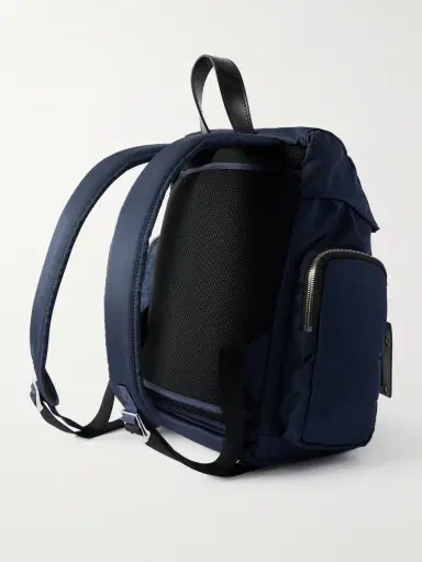 FPM Milano Bank on the Road Butterfly PC Small Leather-Trimmed ECONYL® Backpack - Men | Thumbnail 3 FPM Milano Bank on the Road Butterfly PC Small Leather-Trimmed ECONYL® Backpack - Men | Thumbnail 3