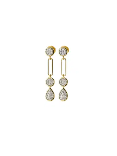 Wish Fine Jewelry 0.52ct Diamond 14K Gold Drop Earrings | Thumbnail 1 Wish Fine Jewelry 0.52ct Diamond 14K Gold Drop Earrings | Thumbnail 1