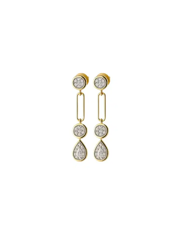 Wish Fine Jewelry 0.52ct Diamond 14K Gold Drop Earrings