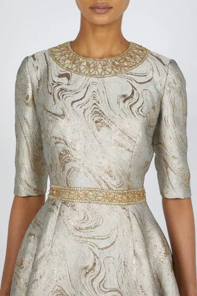 Reem Acra Embellished Cocktail Dress | Thumbnail 3