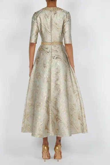 Reem Acra Embellished Cocktail Dress | Thumbnail 5