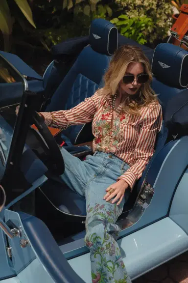 Etro Printed Flare Jeans | Thumbnail 2 Etro Printed Flare Jeans | Thumbnail 2