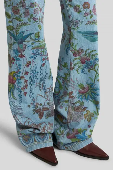 Etro Printed Flare Jeans | Thumbnail 5 Etro Printed Flare Jeans | Thumbnail 5