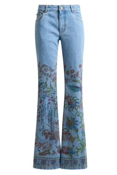 Etro Printed Flare Jeans | Thumbnail 1 Etro Printed Flare Jeans | Thumbnail 1