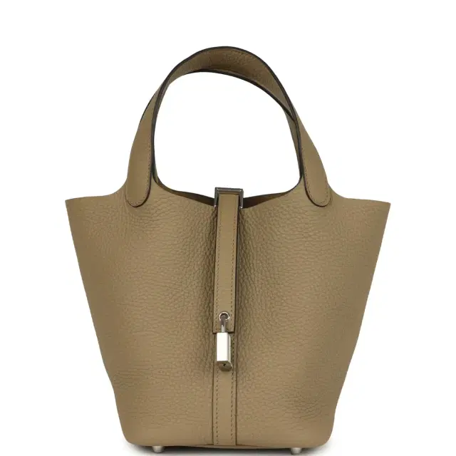hermes Hermes Picotin Lock 18 Beige Marfa Clemence Palladium Hardware