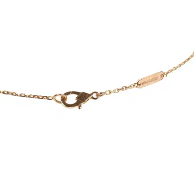 Van Cleef & Arpels Van Cleef & Arpels 2017 Holiday Vintage Alhambra Pendant Necklace Bull's Eye 18K Rose Gold Hardware & Diamonds | Thumbnail 6