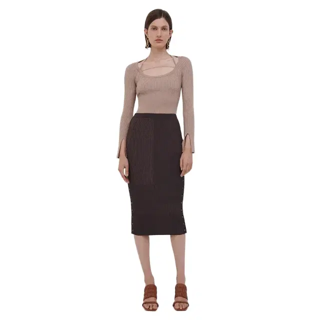 Ashton Plaited Midi Skirt