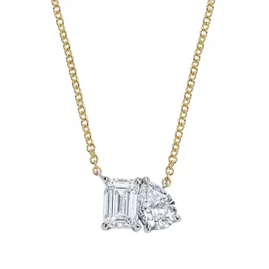 Stephanie Gottlieb Undecided Emerald and Pear Necklace | Thumbnail 1 Stephanie Gottlieb Undecided Emerald and Pear Necklace | Thumbnail 1