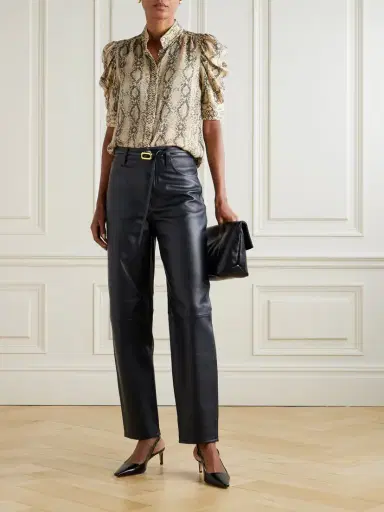 Frame Gillian Snake-print Silk-chiffon Shirt | Thumbnail 2 Frame Gillian Snake-print Silk-chiffon Shirt | Thumbnail 2