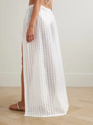 Melissa Odabash Mendi Open-knit Maxi Skirt | Thumbnail 3