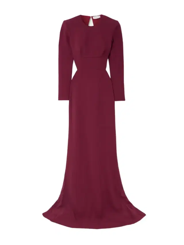 Open-back Cady Gown