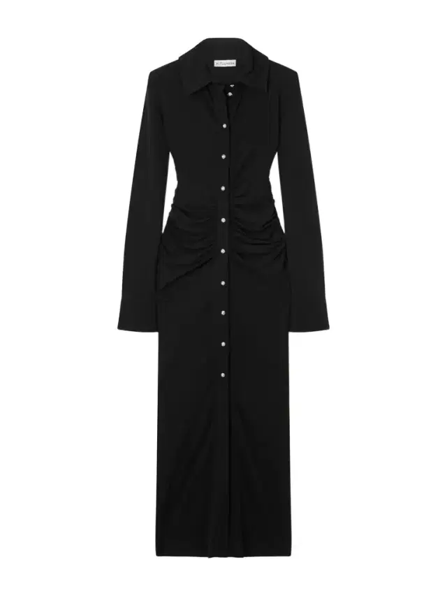 Claudia Crystal-embellished Ruched Jersey Midi Dress