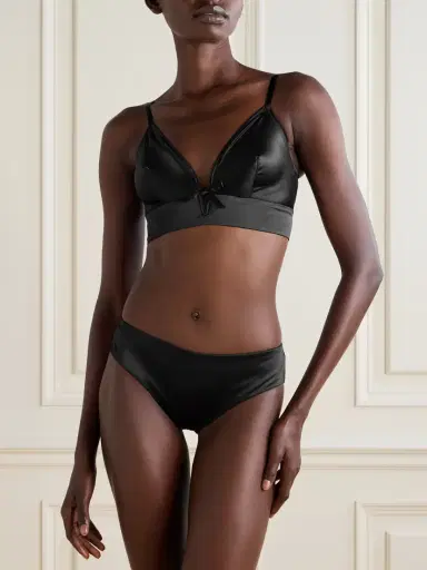 Eres Patti Bow-detailed Cutout Satin Briefs | Thumbnail 2