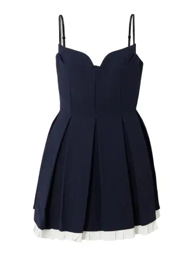 SHUSHU/TONG Layered Pleated Twill Dress | Thumbnail 1 SHUSHU/TONG Layered Pleated Twill Dress | Thumbnail 1