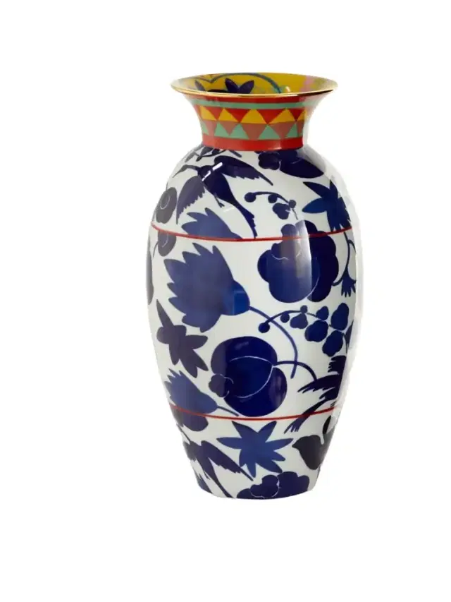 La DoubleJ Amphora Gold-plated Porcelain Vase