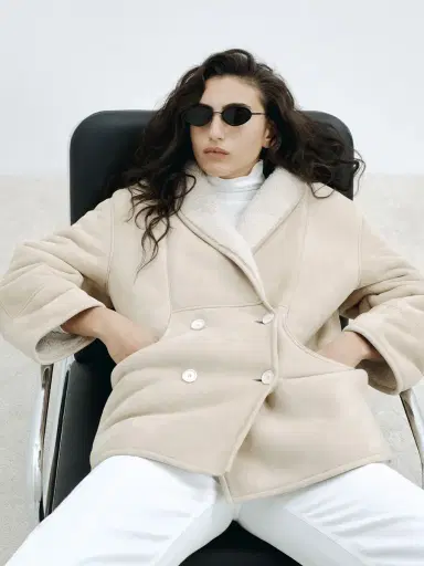 House of Dagmar DB Shearling Jacket | Thumbnail 2