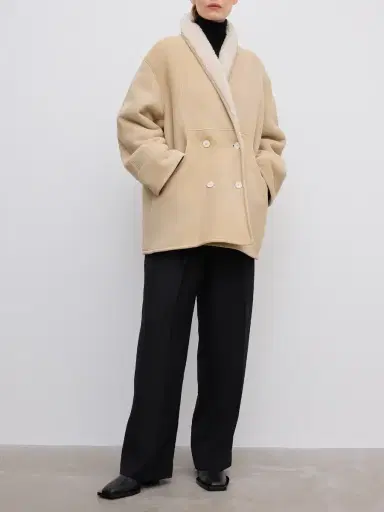 House of Dagmar DB Shearling Jacket | Thumbnail 4