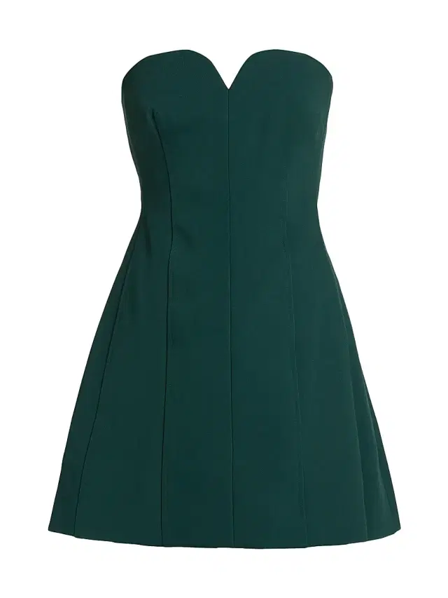 Women's Devin Bustier Minidress - Emerald
