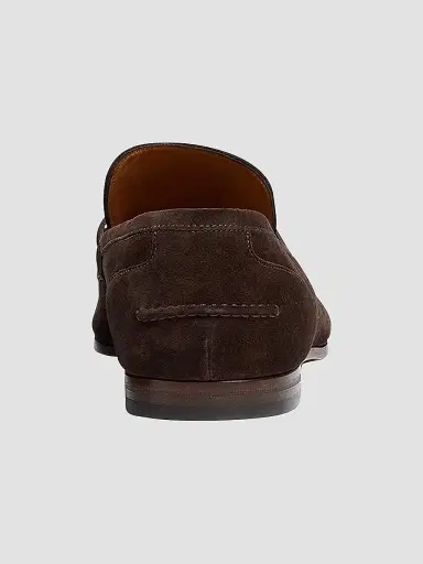 Gucci Men's Jordaan Horsebit Suede Mocassins - Cocoa - Size 15 | Thumbnail 3 Gucci Men's Jordaan Horsebit Suede Mocassins - Cocoa - Size 15 | Thumbnail 3