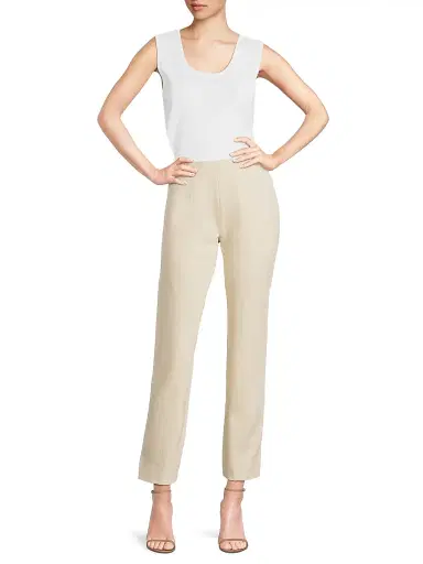 Misook Women's Nia Stretch Slim-Fit Pants - Biscotti - Size XXL | Thumbnail 2 Misook Women's Nia Stretch Slim-Fit Pants - Biscotti - Size XXL | Thumbnail 2
