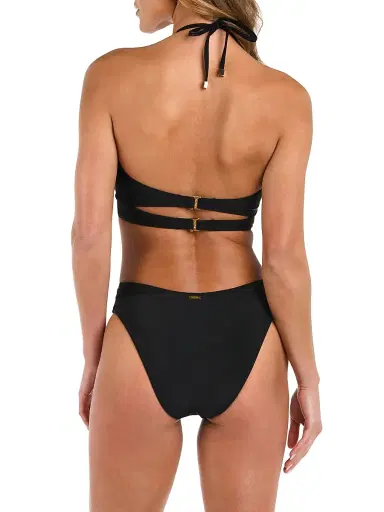 L'Agence Women's Solids Sirena Solid Halterneck Bikini Top | Thumbnail 3