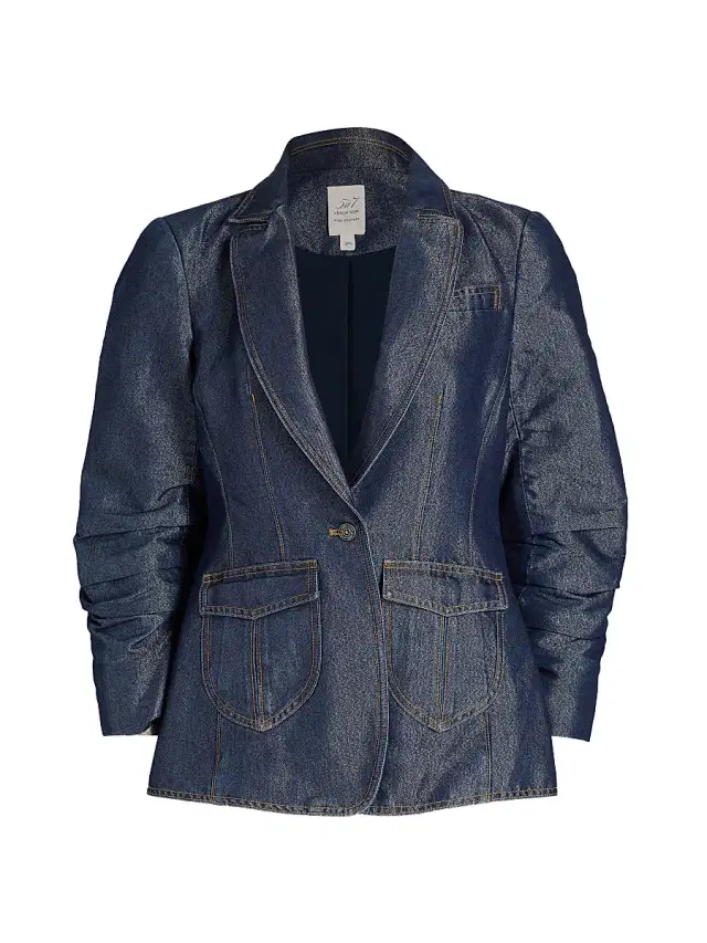 Cinq à Sept Women's Louisa Shimmer Denim Jacket - Minuit