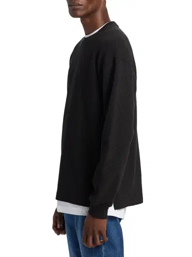 Frame Men's Waffle-Textured Crewneck T-Shirt | Thumbnail 4 Frame Men's Waffle-Textured Crewneck T-Shirt | Thumbnail 4