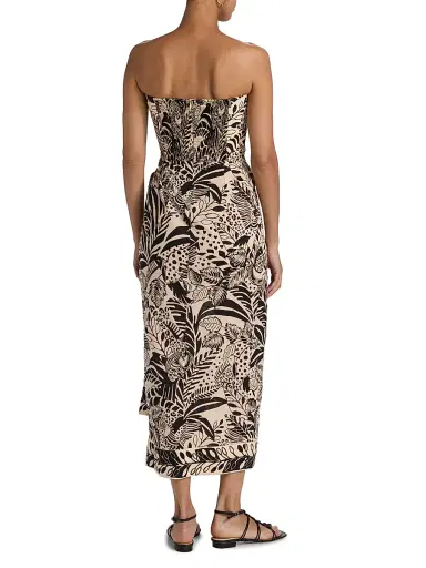 Poupette St Barth Women's Collina Printed Cotton Midi-Dress - Black Toucan | Thumbnail 5 Poupette St Barth Women's Collina Printed Cotton Midi-Dress - Black Toucan | Thumbnail 5