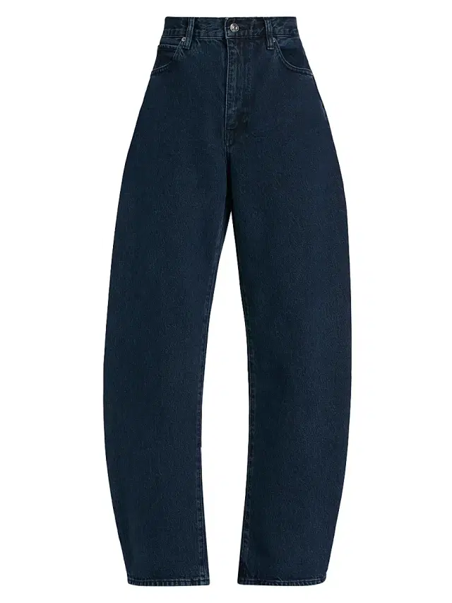 FRAME Women's The Bubble Barrel-Leg Jeans - Dorado